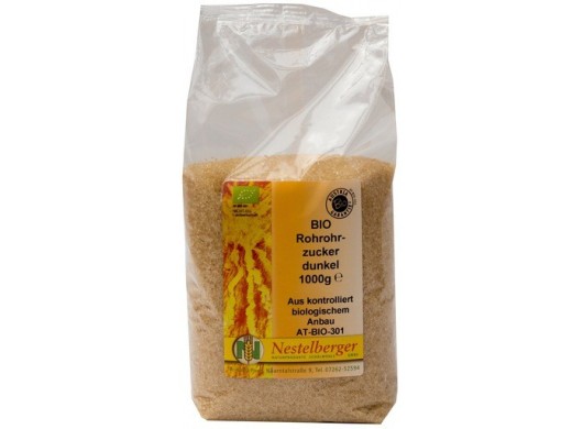 Bio surový trstinový cukor tmavý 1kg