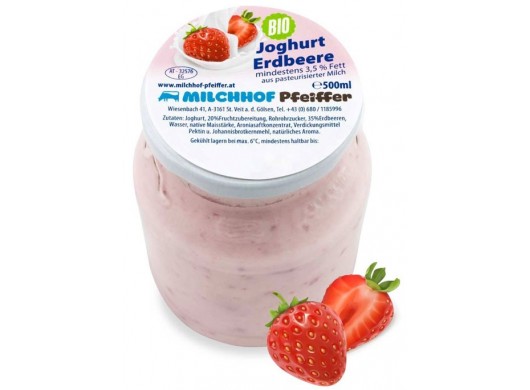Bio jogurt jahodový 250ml