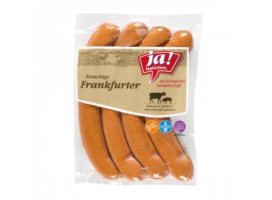 Bio frankfurtské párky 220g