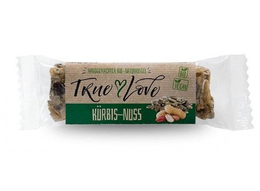 Bio vegánska müsli tyčinka True Love s tekvicou a orechami 37g