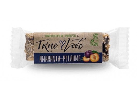 Bio vegánska müsli tyčinka True Love amarant a slivka 31g